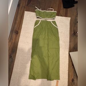 Reformation Green Two-Piece set